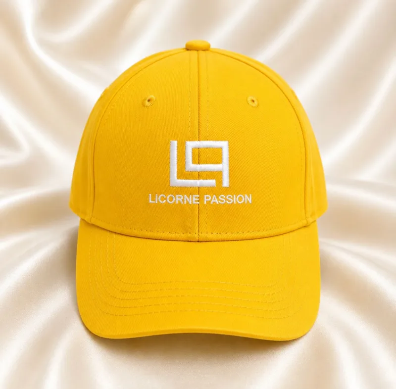 casquette unie jaune